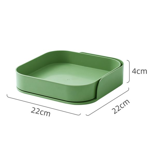 Multifunctional Rotating Shelving Condiment Rotating Storage Box - Image 2