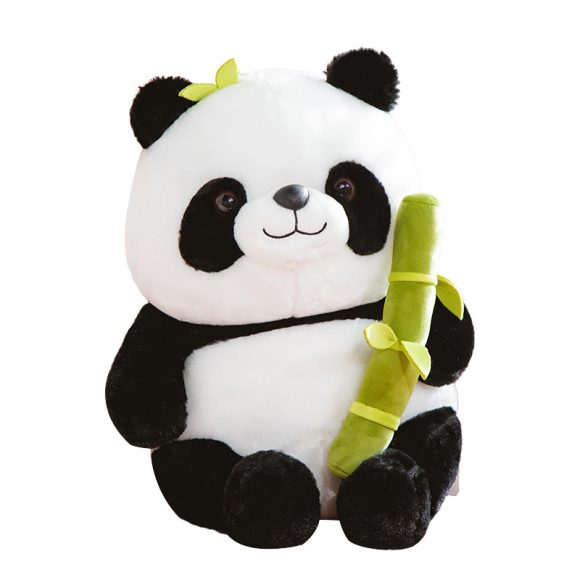 Simulated Bamboo Tube Flower Panda Pillow - Image 2