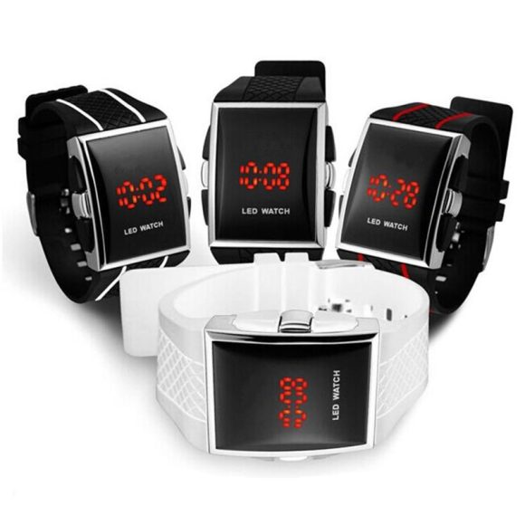 Men's Fashion Silicone Square Sports Watch - Image 4