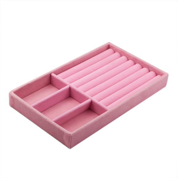 Jewelry storage box flannel earrings jewelry box storage box - Image 7