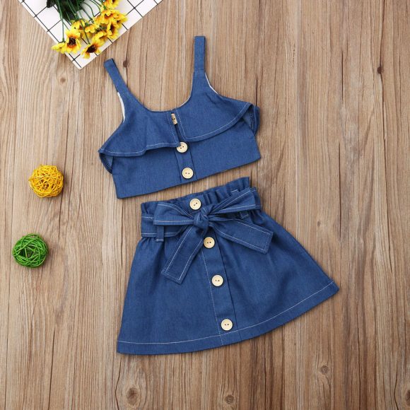 Children's clothing girls suspender skirt - Image 3