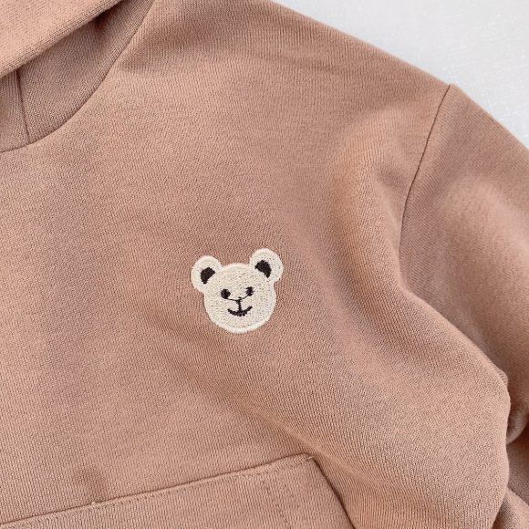 Children's Autumn Bear Hooded Sweatshirt - Image 6