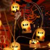 PVC Soft Material Halloween Lighting Chain Pumpkin Ghost Bat Modeling Lamp Indoor And Outdoor Home Decoration - Image 10