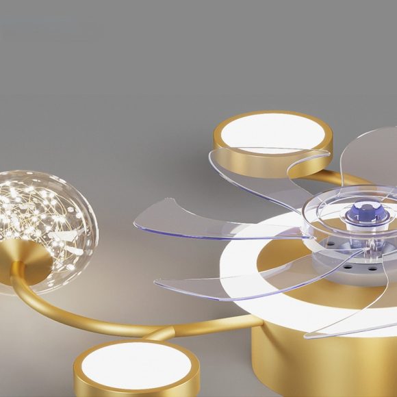 Modern Smart Bedroom Ceiling Fan Lamp - Image 6