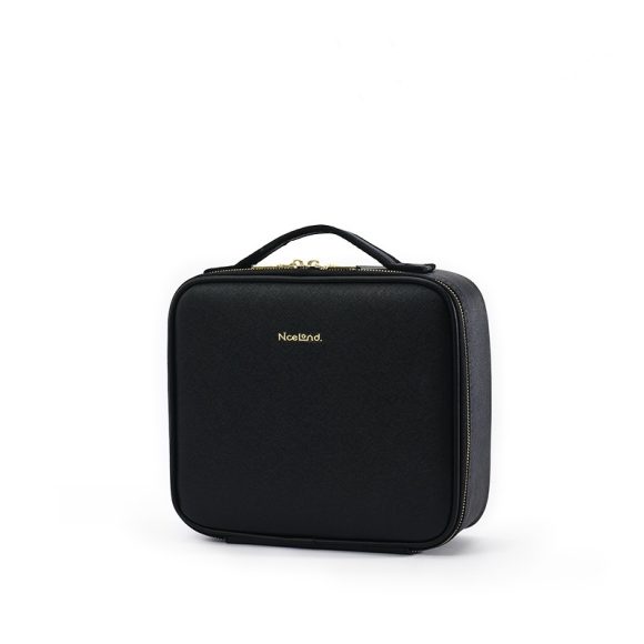 Large Capacity Leather Cosmetic Bag Portable Makeup Artist Makeup Storage Bag - Image 3