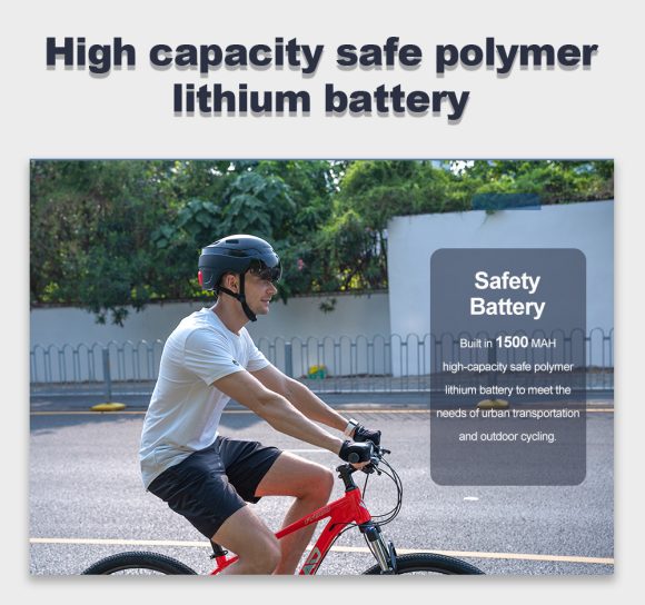 Riding Helmet Camera With Bluetooth Turn Taillight Flashing - Image 2