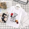 Kids Clothes White T-shirt Denim Skirt 2pcs Girls Suits - Image 4