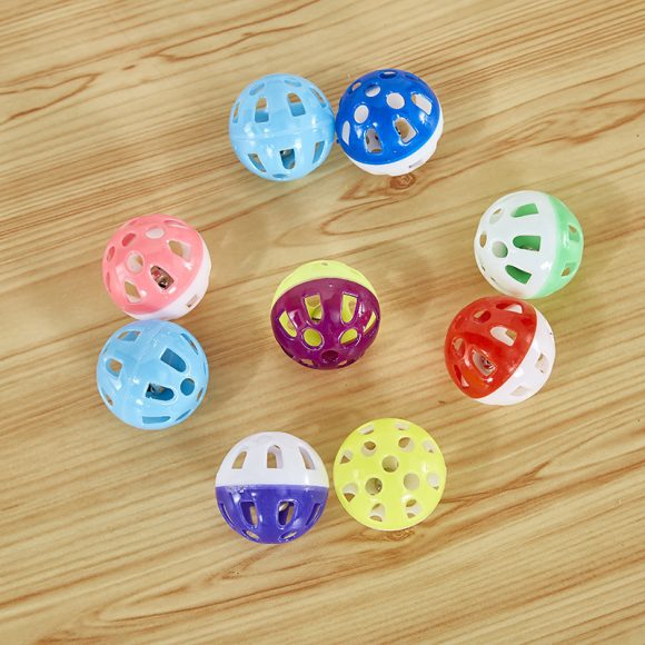 Pet Cat Toy Hollow Out Plastic Bell Interactive Sounding Supplies - Image 2