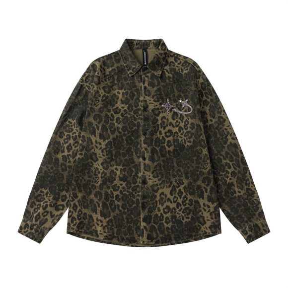 Fashion Polo Collar Casual Loose Distressed Shirt - Image 2