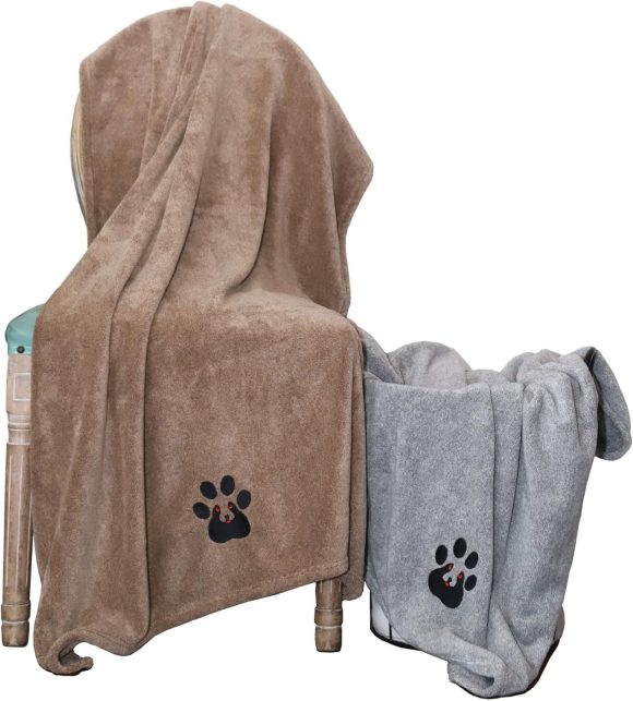 Super Absorbent Dog Bath Towels For Fast Drying - Soft Microfiber Towel For Dogs And Cats - Image 3