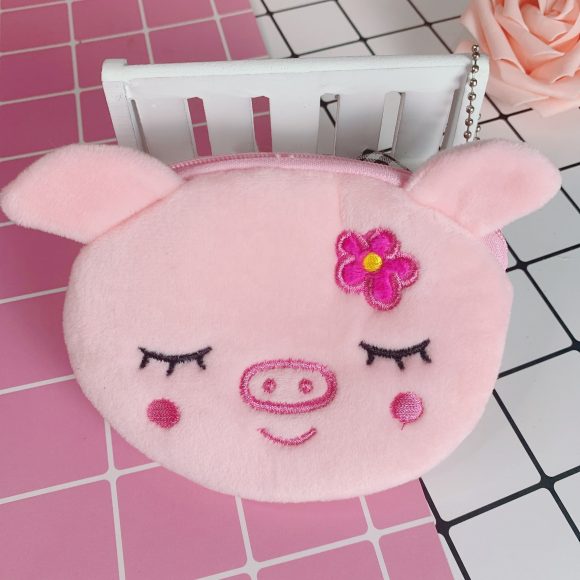 Cartoon Female Cute Student Portable Mini Plush Earphone Key Coin Purse - Image 6