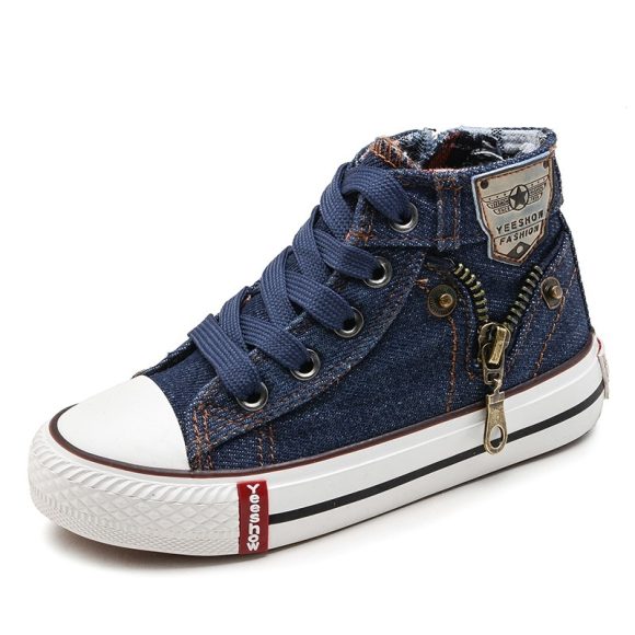 Autumn Expert Skill Children Casual Shoes Boys Girls Sport Shoes Breathable Denim Sneakers Kids Canvas Shoes Baby Boots - Image 8
