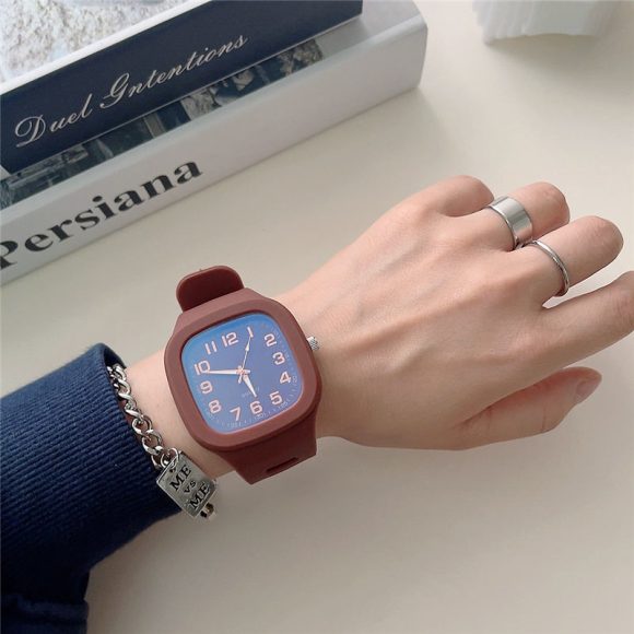 Student Couple Fashion Simple Square Digital Electronic Watch - Image 5