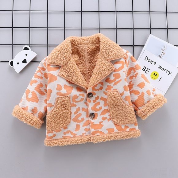 Boys and girls foreign style fur coat warm jacket - Image 6