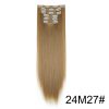 Wig Extensions 6-piece Set, Long Straight Hair - Image 3