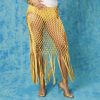 Women's Fishnet Beach Skirt Tassel Skirt