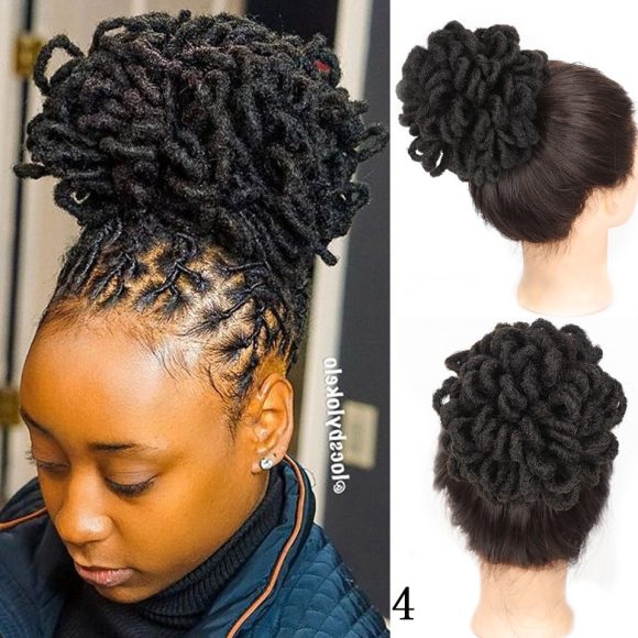 African Wig Bun Hair Bag Drawstring Dreadlocks Afro Hair Bag - Image 10