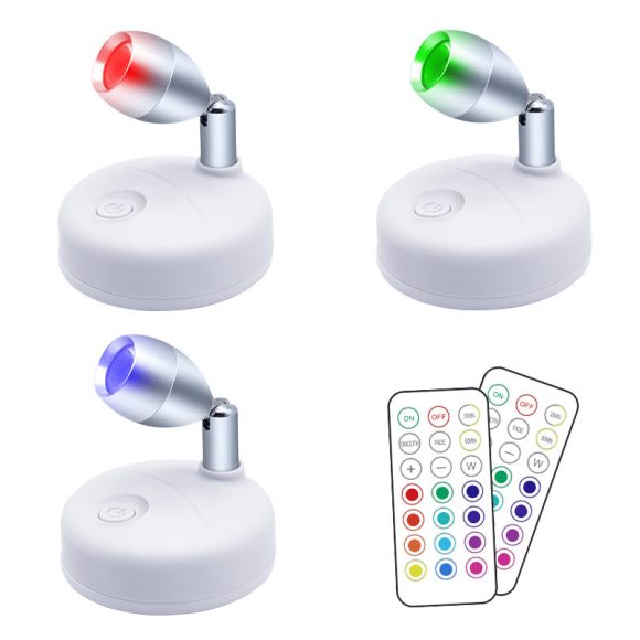 LED Wireless Rgb Remote Control Cabinet Spot Light Angle Adjustable - Image 4