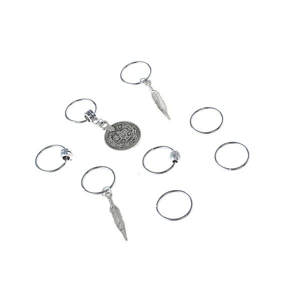 Simple Headdress Leaf Coin Pendant Hairpin - Image 6