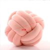 Knotted Plush Ball Design Round Throw Pillow - Image 2