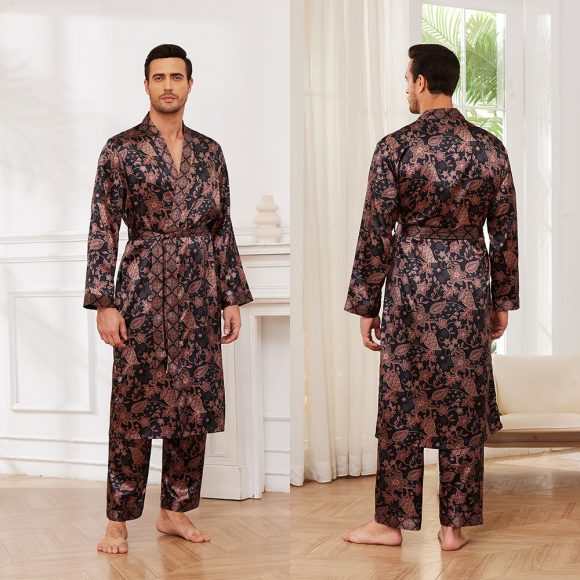 Men's Fall Thin Long Sleeve Pajamas - Image 10