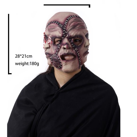 Halloween Three-sided Grimace Horror Mask Cosplay Mask Party Scary Mask Prop - Image 4