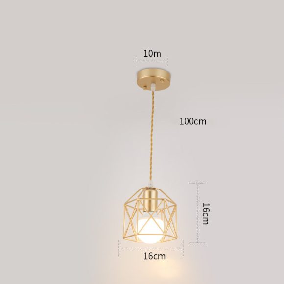 Wrought Iron Small Lamps And Lanterns Simple Post-modern Personality And Creativity - Image 2