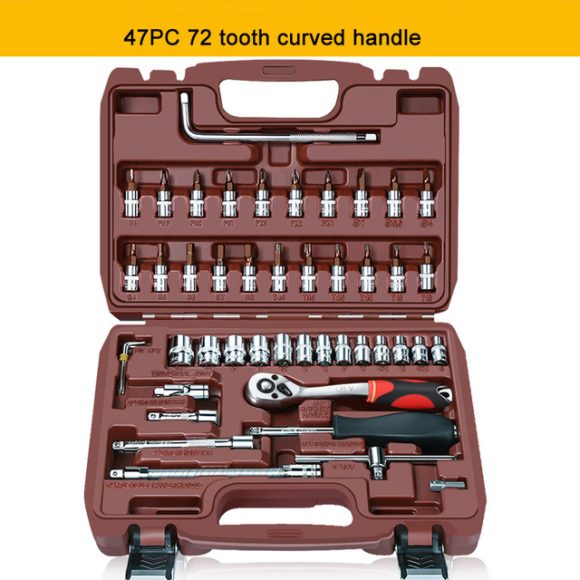 Auto repair tool ratchet quick socket wrench set - Image 4