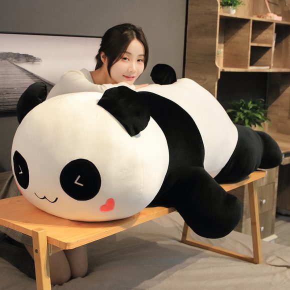 Lying Panda Pillow, Large Sleeping Pillow - Image 2