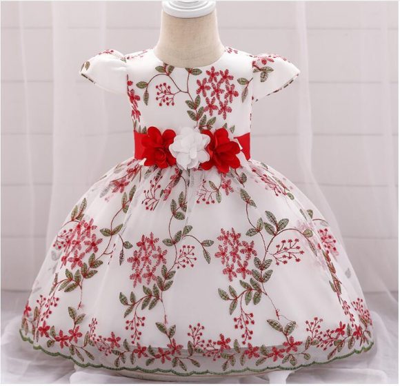 summer children's clothing new baby birthday party wedding dress skirt girls fluffy dress - Image 2