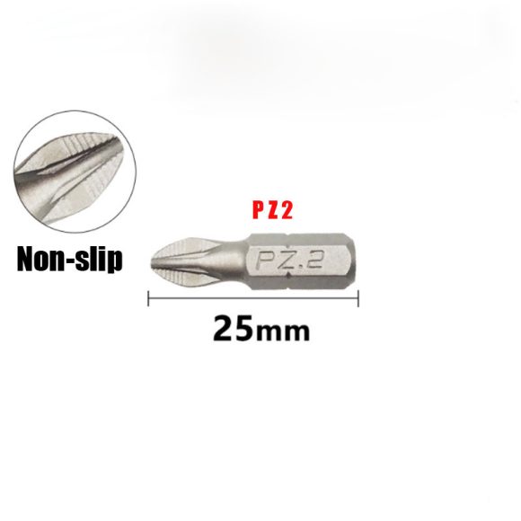 Anti Slip Electric Hex Shank Magnetic Screwdriver Drill Bit Set 6pcs 25mm - Image 5