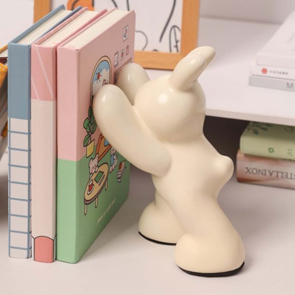 Decorative Ceramic Book Ends Creative Animal Figurine Book Ends Stands Suitable For Hold Cds Dvds Magazines - Image 8
