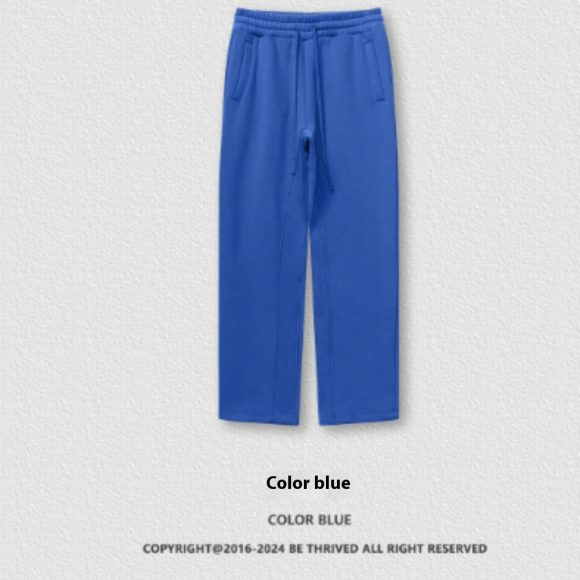 Autumn And Winter Youth Solid Color Loose Sports Pants With Thick Velvet - Image 2