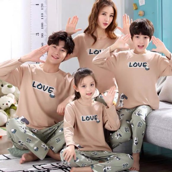 Parent-child Pajamas Cotton Long Sleeve Cartoon Children's Loungewear - Image 6