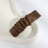 Leather Barrettes Pleated Solid Color Simple Temperamental All-match - Image 3