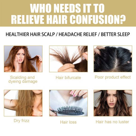 Houkea Dense Toupee Hair Repair Manic Thick Hairline Fixation Head Massage Care Heating Cap - Image 9