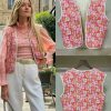 Autumn Small Floral Double-sided Wear Cotton Vest - Image 5