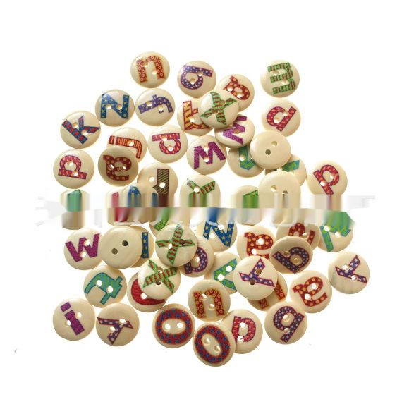 English Alphabet Early Education Wooden Button - Image 2