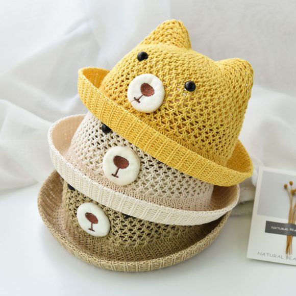 Summer Beach Travel Hat Baby Straw Hat Girl - Image 2