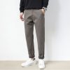 Men's Business Woolen Straight Casual Pants