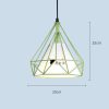 Wrought iron color diamond chandelier - Image 2