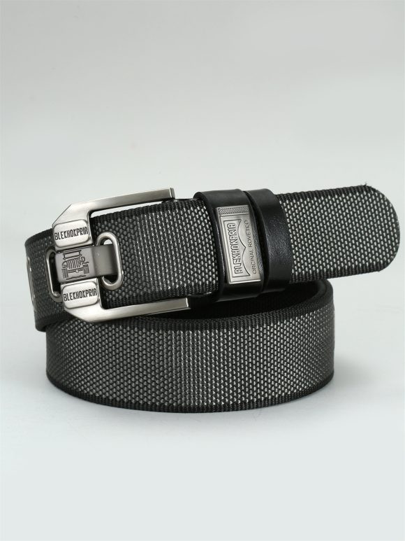 Pin Buckle Canvas Belt Cargo Pants Casual Retro Decorative Belt Fashion Men - Image 8