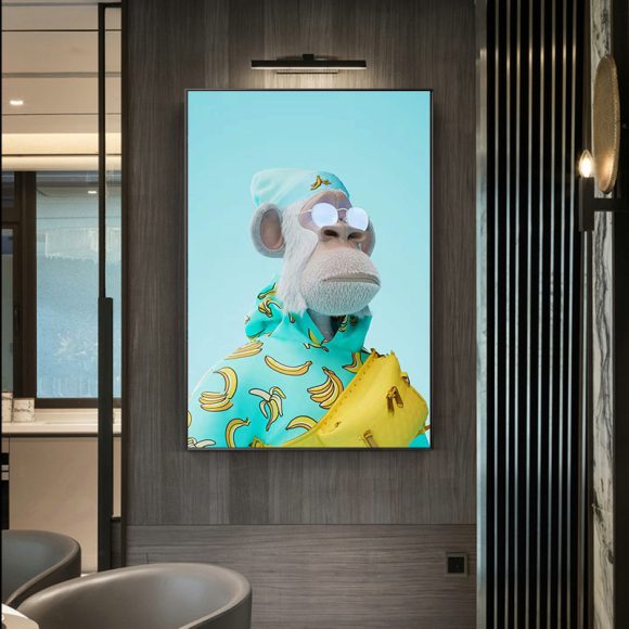 Yacht Club Monkey Home Decor Canvas Painting - Image 6