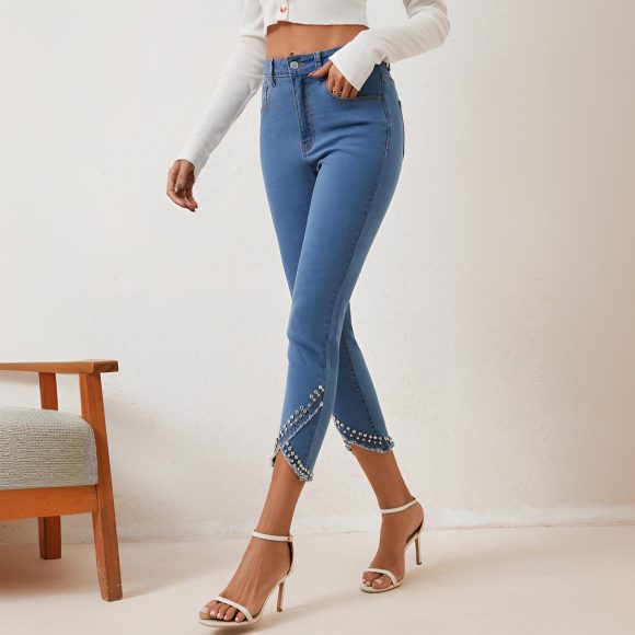 Women's Summer New High Waist Slimming Stretch Denim - Image 4