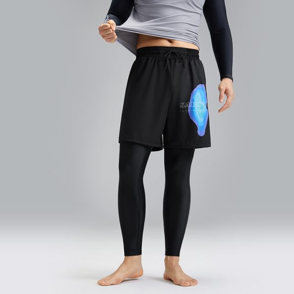 Men's Split Swimsuit Swim Trunks Protection UPF Surfing Suit - Image 2