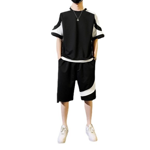 Summer Short-sleeved T-shirt Men's Casual Suit - Image 3