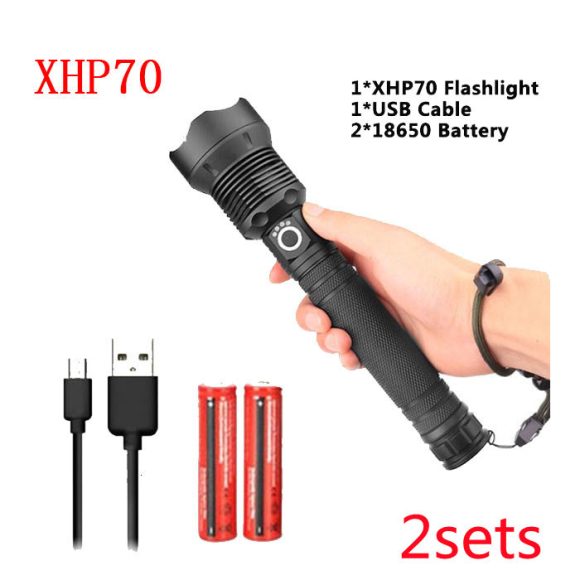 USB Charging Zoom P50 Flashlight - Image 5