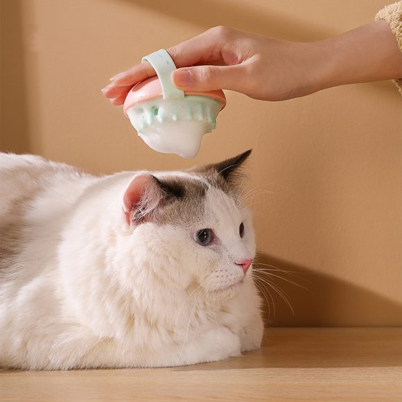 Pet Silicone Bath Massage Scrub Bath Brush For Cats And Dogs - Image 6