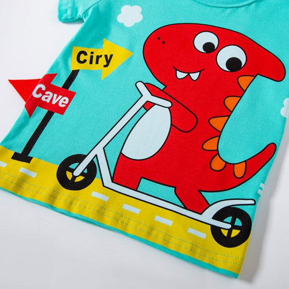 T-shirt Cotton Boy Baby Foreign Style Top T - Image 2
