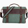 Tote Briefcase Messenger Bag With Crazy Horse Cowhide Vintage - Image 3